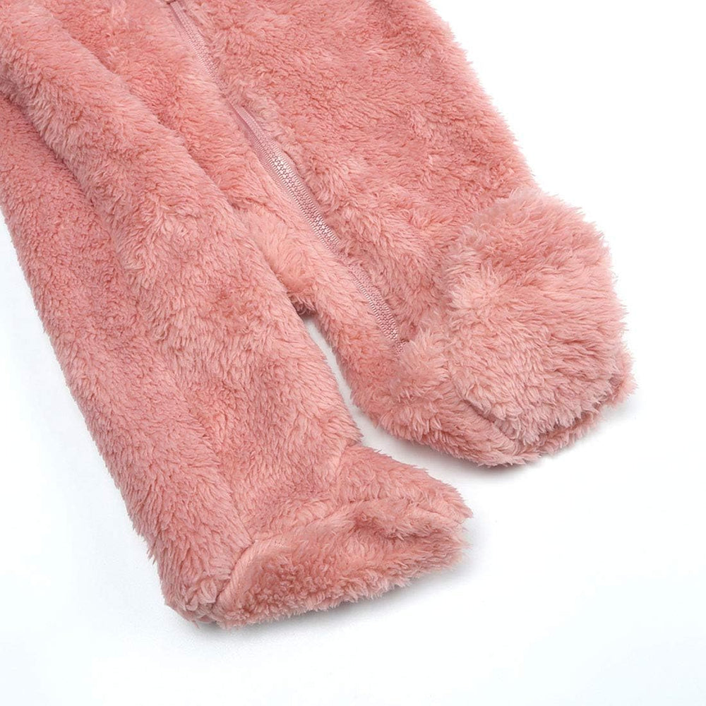 Cozy Hooded Baby Romper - Warm & Snuggly Infant Jumpsuit for Ultimate Comfort