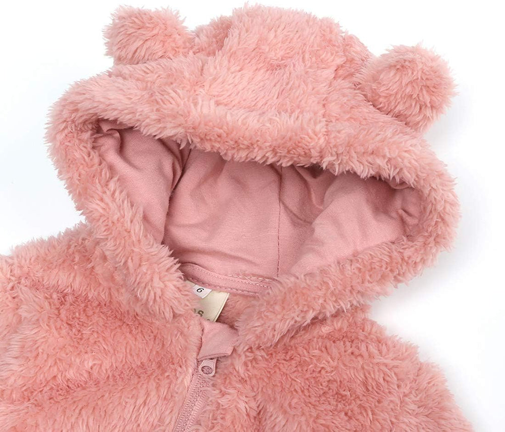 Cozy Hooded Baby Romper - Warm & Snuggly Infant Jumpsuit for Ultimate Comfort
