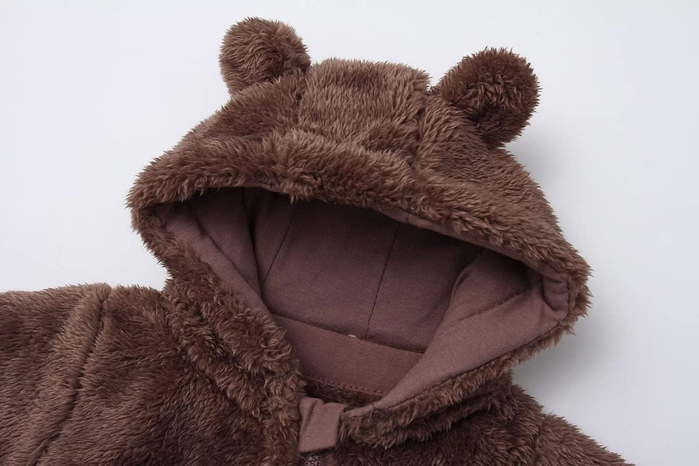 Cozy Hooded Baby Romper - Warm & Snuggly Infant Jumpsuit for Ultimate Comfort