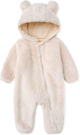 Cozy Hooded Baby Romper - Warm & Snuggly Infant Jumpsuit for Ultimate Comfort