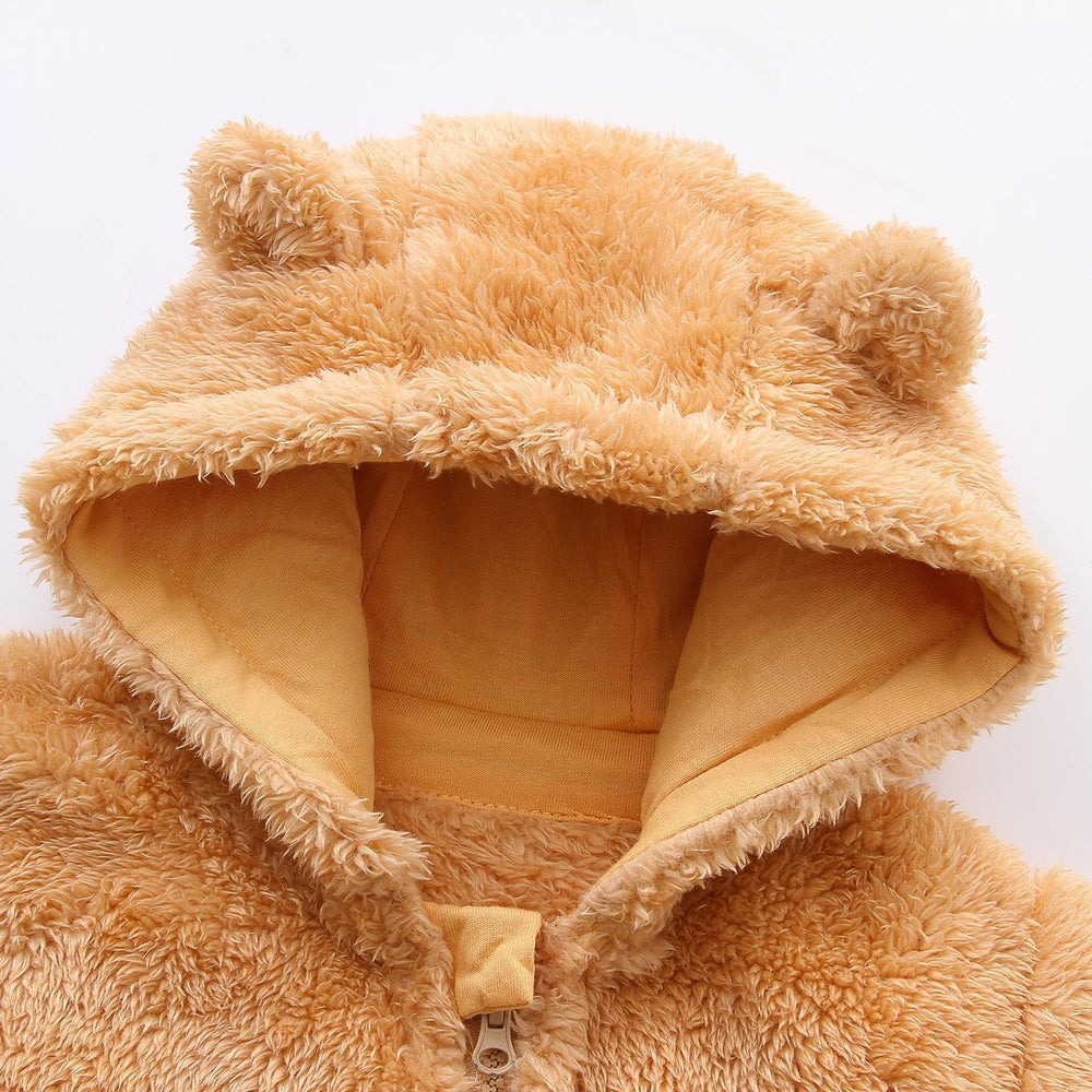Cozy Hooded Baby Romper - Warm & Snuggly Infant Jumpsuit for Ultimate Comfort