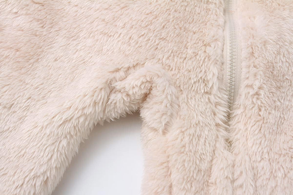 Cozy Hooded Baby Romper - Warm & Snuggly Infant Jumpsuit for Ultimate Comfort