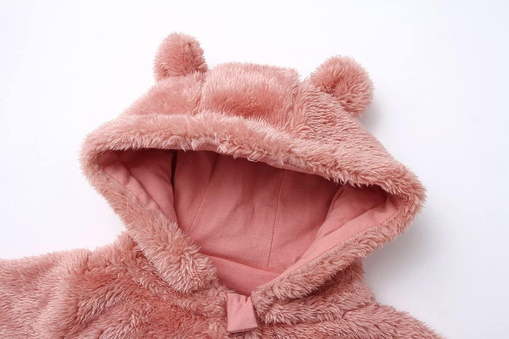 Cozy Hooded Baby Romper - Warm & Snuggly Infant Jumpsuit for Ultimate Comfort