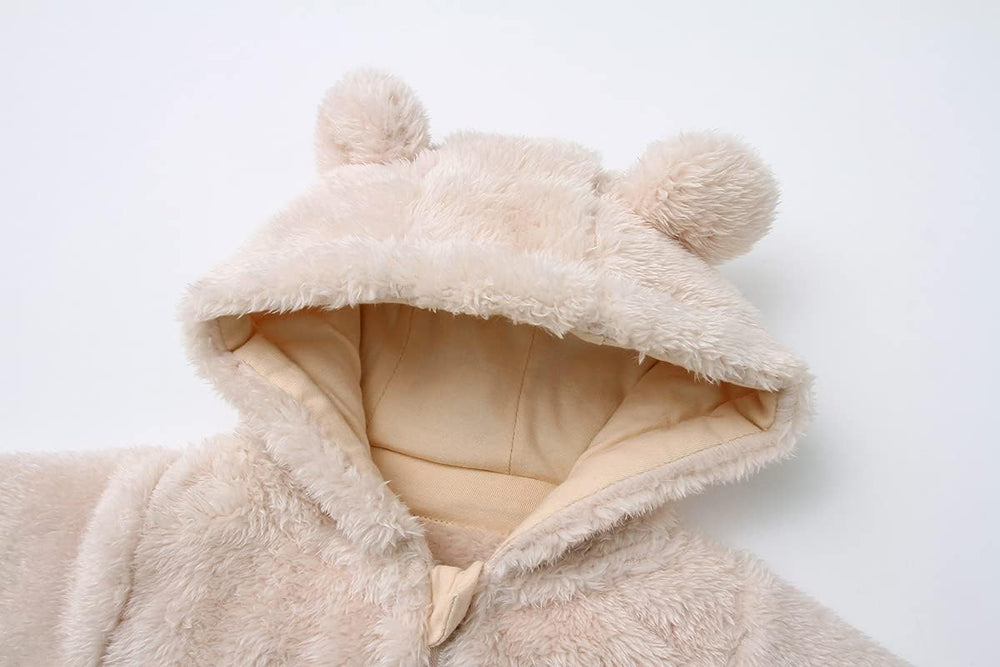 Cozy Hooded Baby Romper - Warm & Snuggly Infant Jumpsuit for Ultimate Comfort