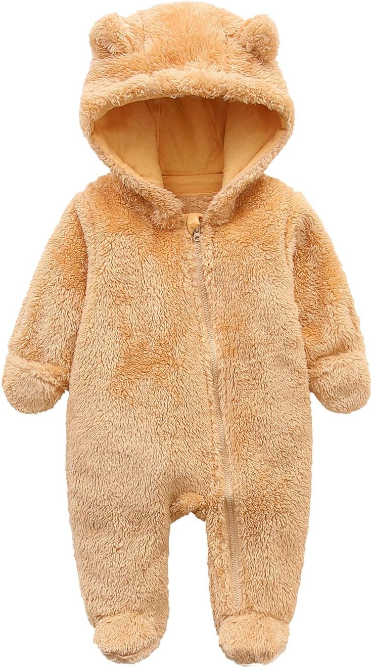 Cozy Hooded Baby Romper - Warm & Snuggly Infant Jumpsuit for Ultimate Comfort