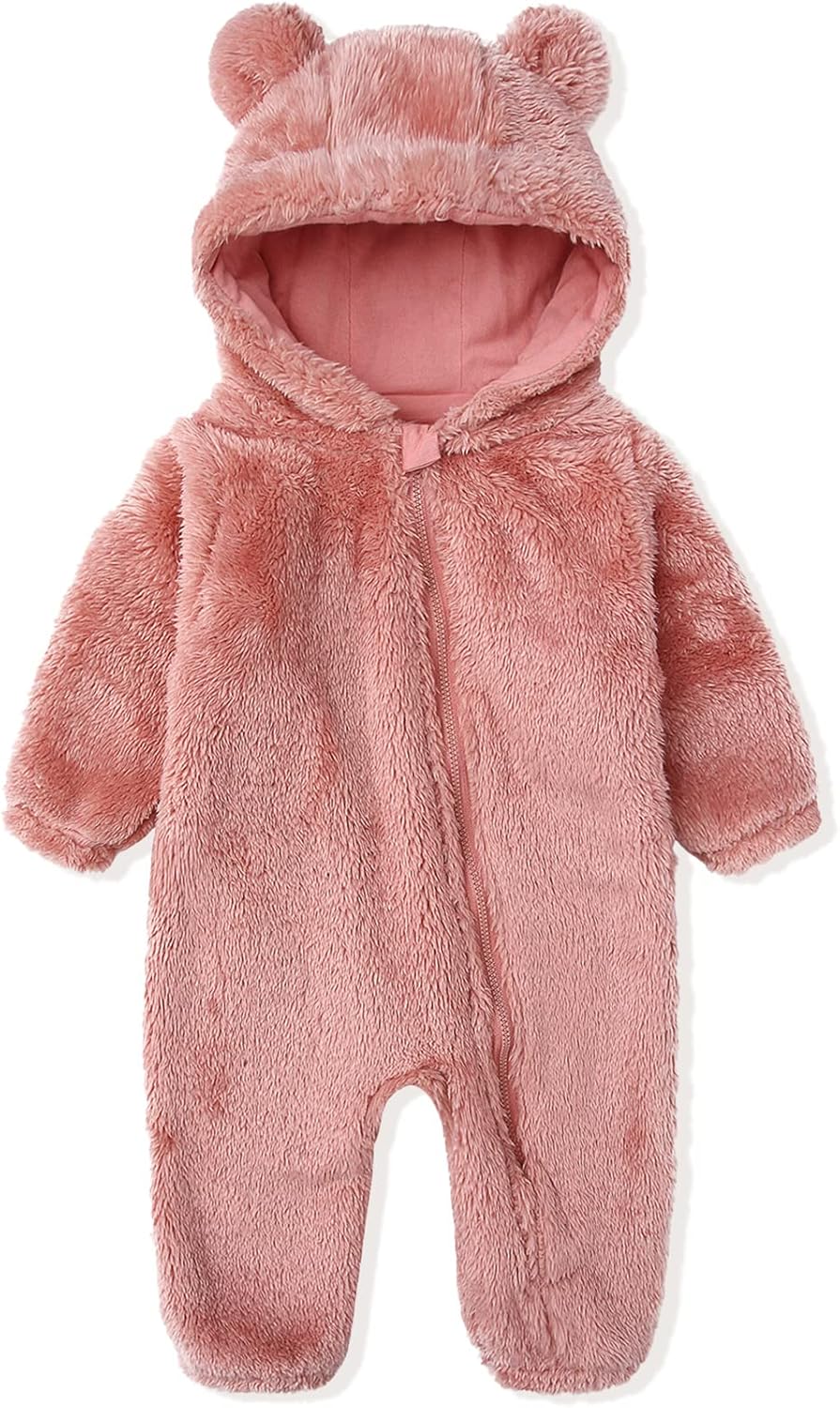 Cozy Hooded Baby Romper - Warm & Snuggly Infant Jumpsuit for Ultimate Comfort