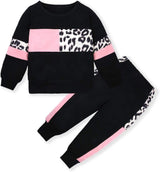 Cozy Girls' Warm Baby Sweater Set - Soft Knit Pullover & Pants Outfit for Winter