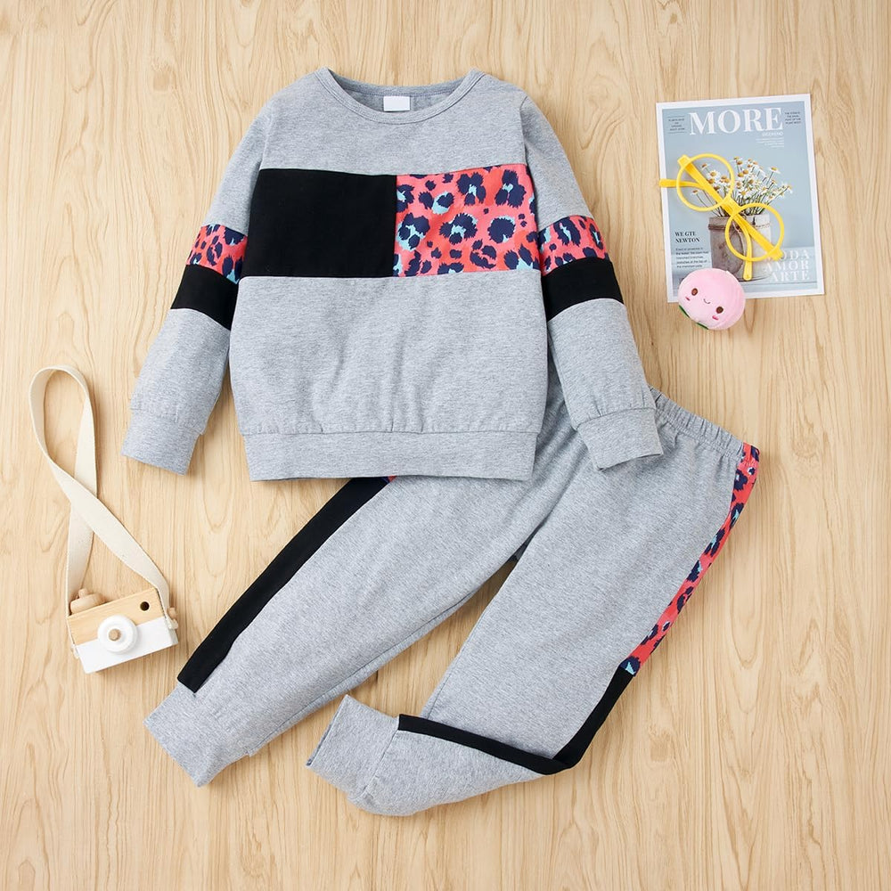 Cozy Girls' Warm Baby Sweater Set - Soft Knit Pullover & Pants Outfit for Winter