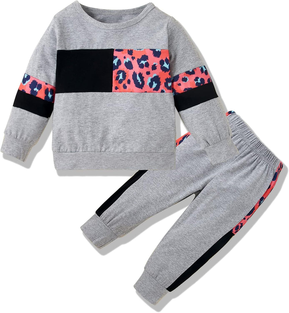 Cozy Girls' Warm Baby Sweater Set - Soft Knit Pullover & Pants Outfit for Winter