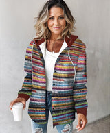 Warm Knitted Women's Cardigan With Hood- NoÃƒÂ«lle