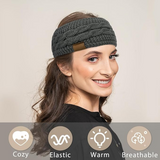 Cozy Cathryn Knitted Ear Warmer Headband with Soft Fleece Lining - Perfect for Winter Comfort