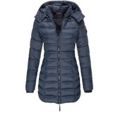 Warm Ladies Down Jacket with Hood - Olivia
