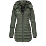Warm Ladies Down Jacket with Hood - Olivia