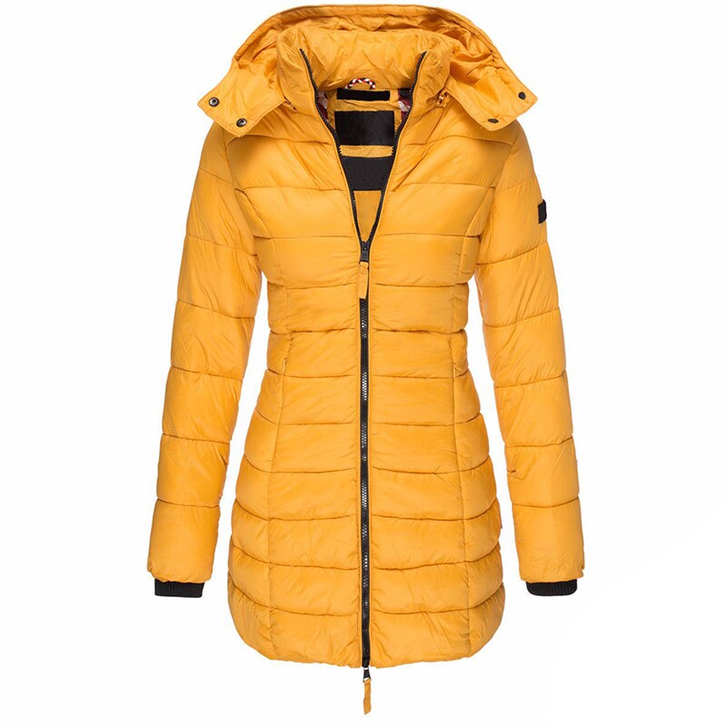 Warm Ladies Down Jacket with Hood - Olivia