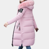 Warm Ladies Puffer Jacket with Hood - Livia