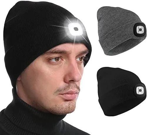 Robin Warm LED Beanie Hat with Built-in Light - Perfect for Outdoor Activities & Cold Weather