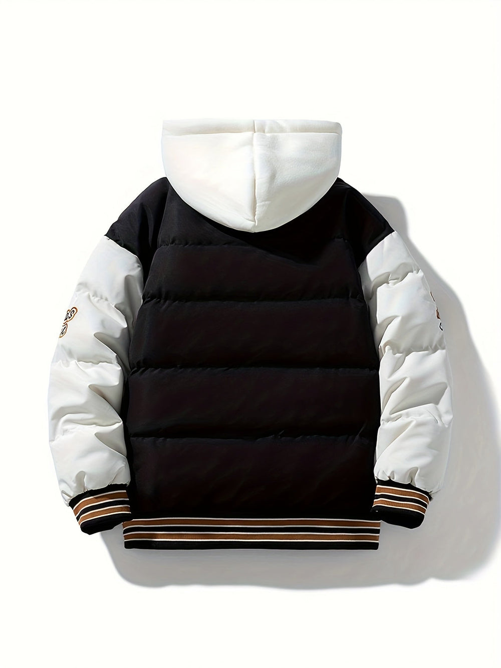 Warm Men's Puffer Jacket with Hood - Emmett