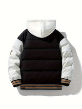 Warm Men's Puffer Jacket with Hood - Emmett