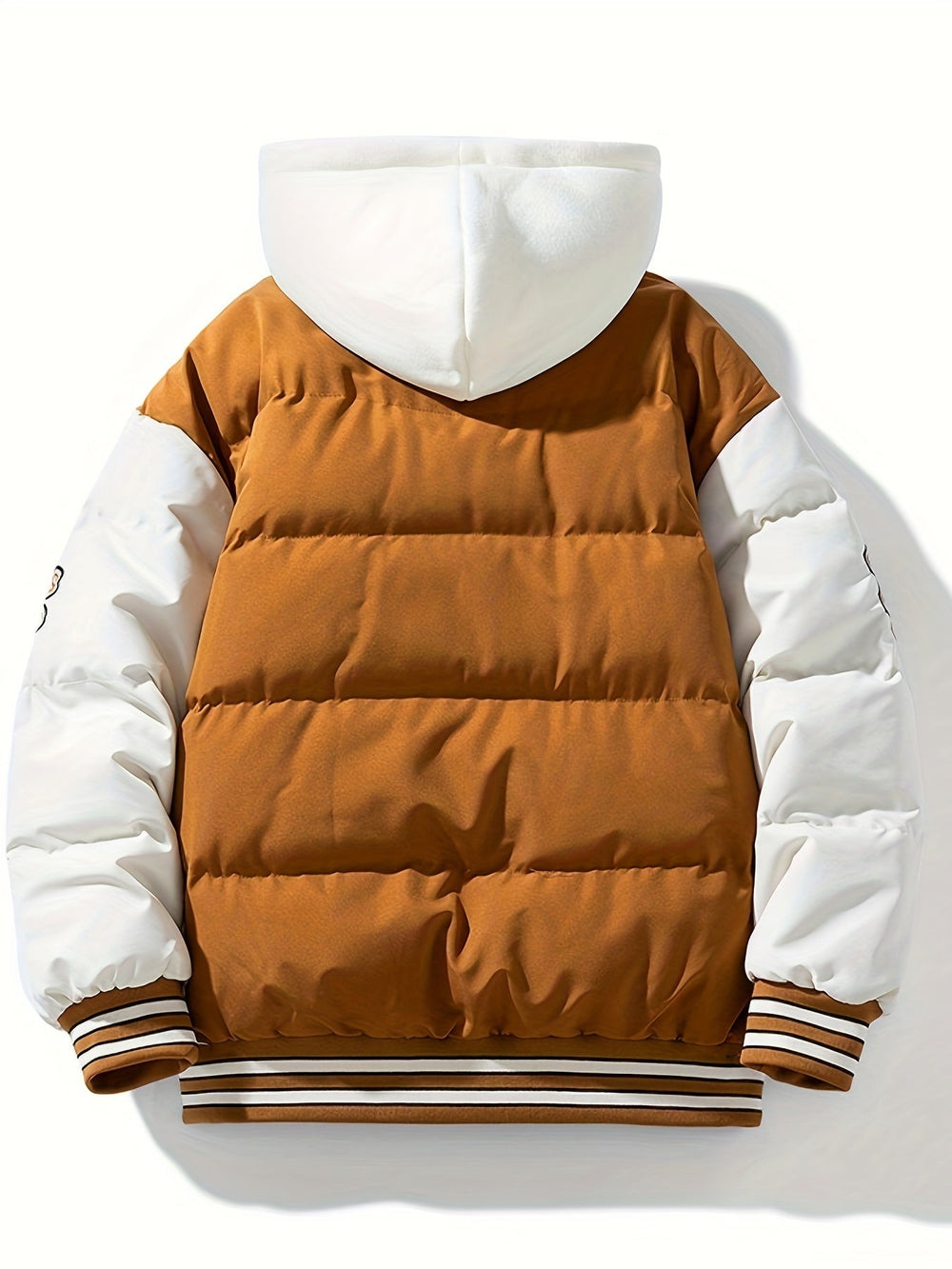 Warm Men's Puffer Jacket with Hood - Emmett