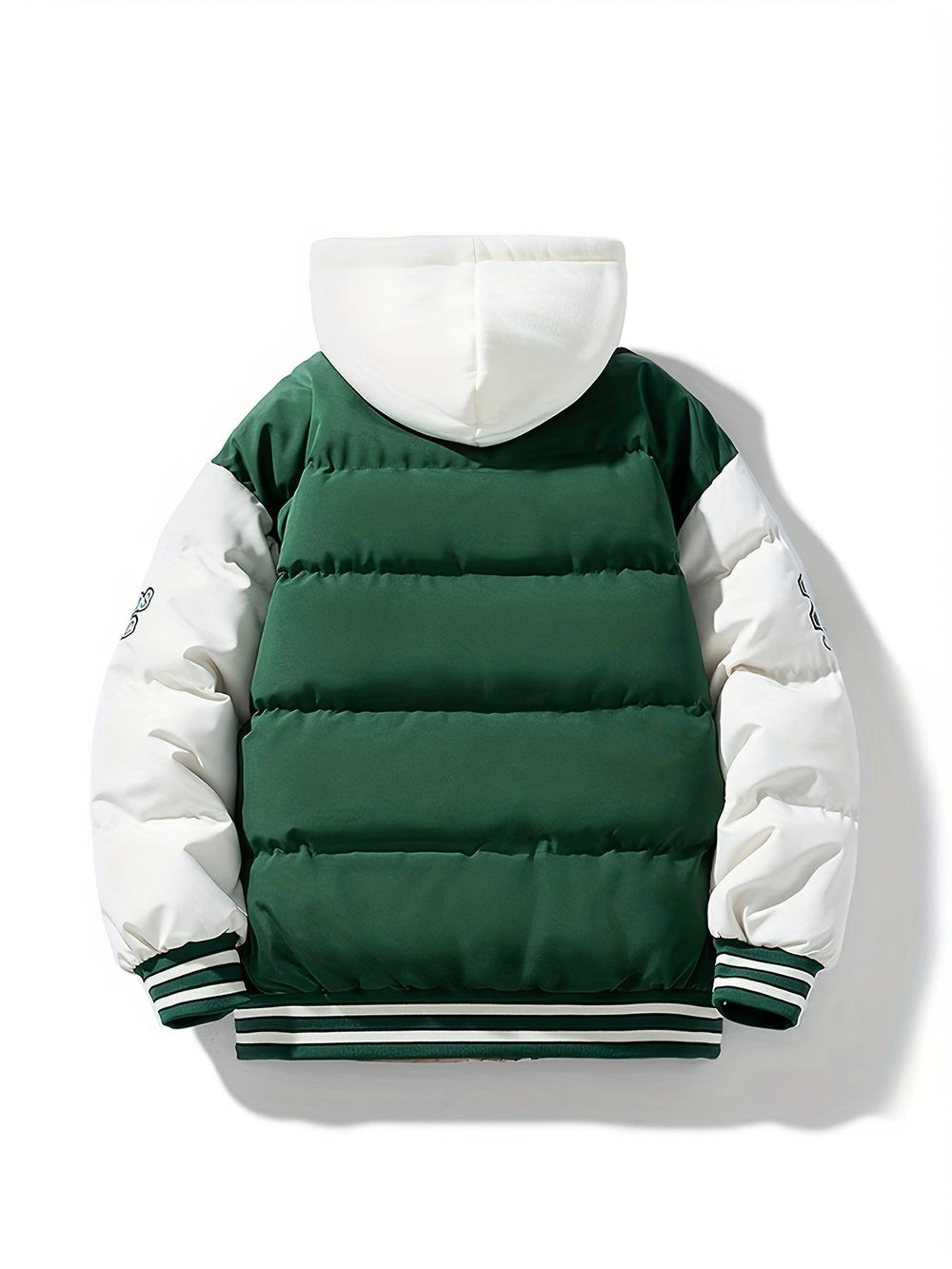 Warm Men's Puffer Jacket with Hood - Emmett