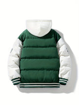Warm Men's Puffer Jacket with Hood - Emmett