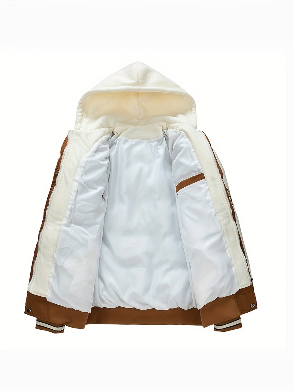 Warm Men's Puffer Jacket with Hood - Emmett