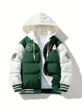 Warm Men's Puffer Jacket with Hood - Emmett