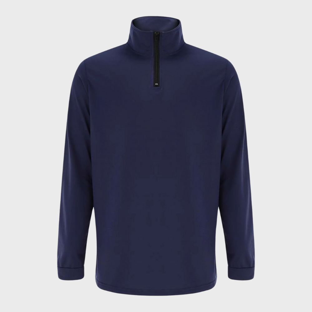 Warm Men's Sweater with Zip - Elias