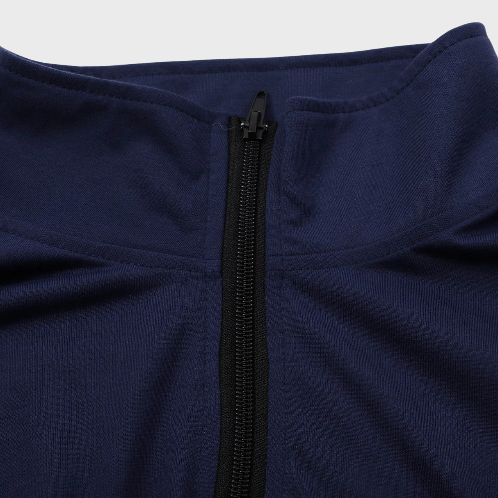 Warm Men's Sweater with Zip - Elias