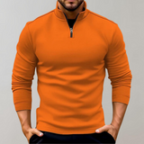 Warm Men's Sweater with Zip - Elias