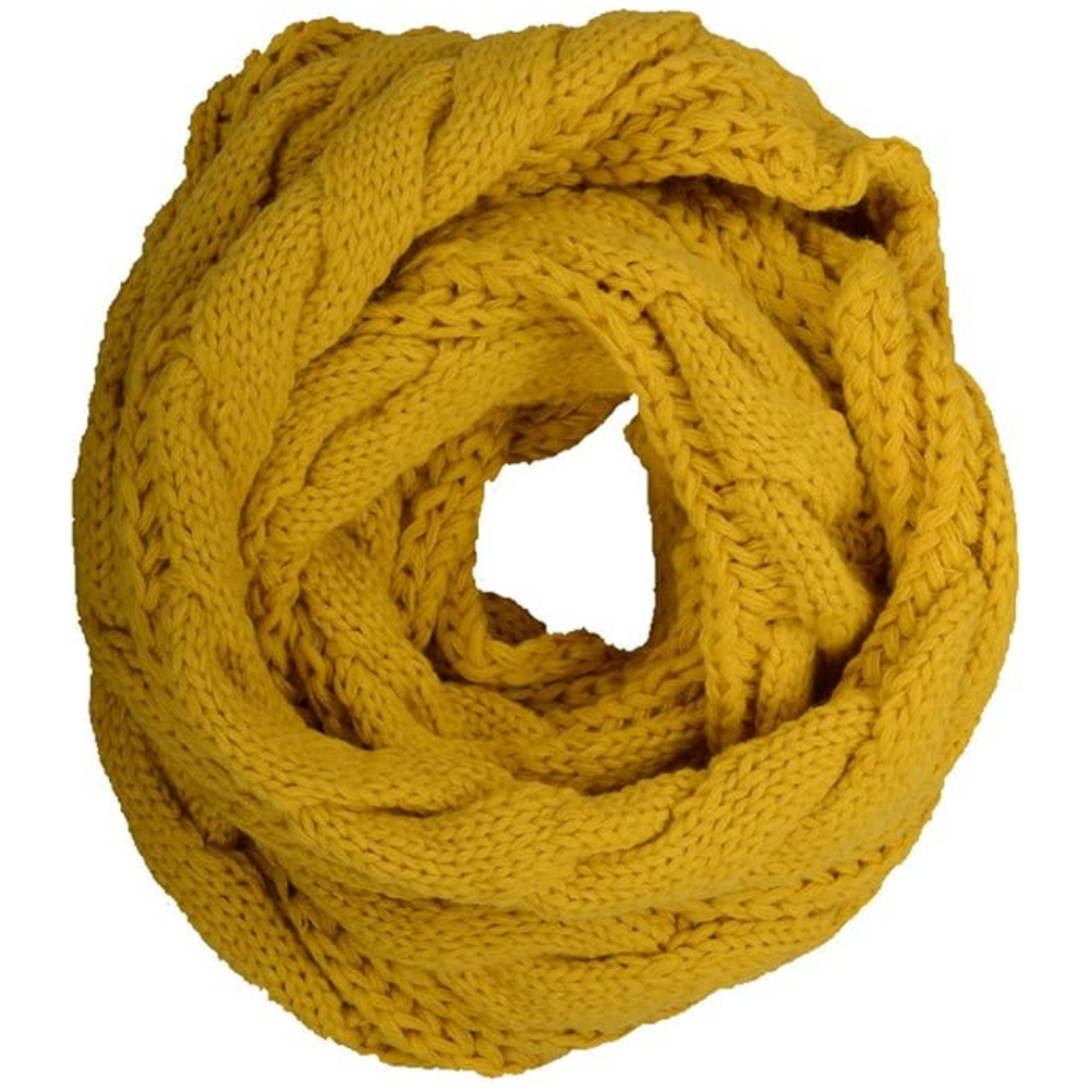 Cozy Davina Warm Ribbed Knitted Winter Scarf for Women - Stylish & Soft Cold Weather Accessory