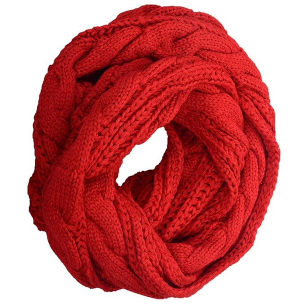 Cozy Davina Warm Ribbed Knitted Winter Scarf for Women - Stylish & Soft Cold Weather Accessory