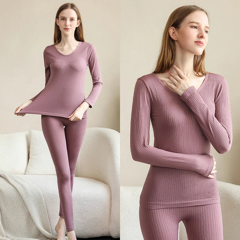 Women's Shaping Thermal Underwear Set - Warm & Comfortable Thermo Clothing for All-Day Wear