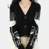 Warm V-neck Cardigan for Women - Elin