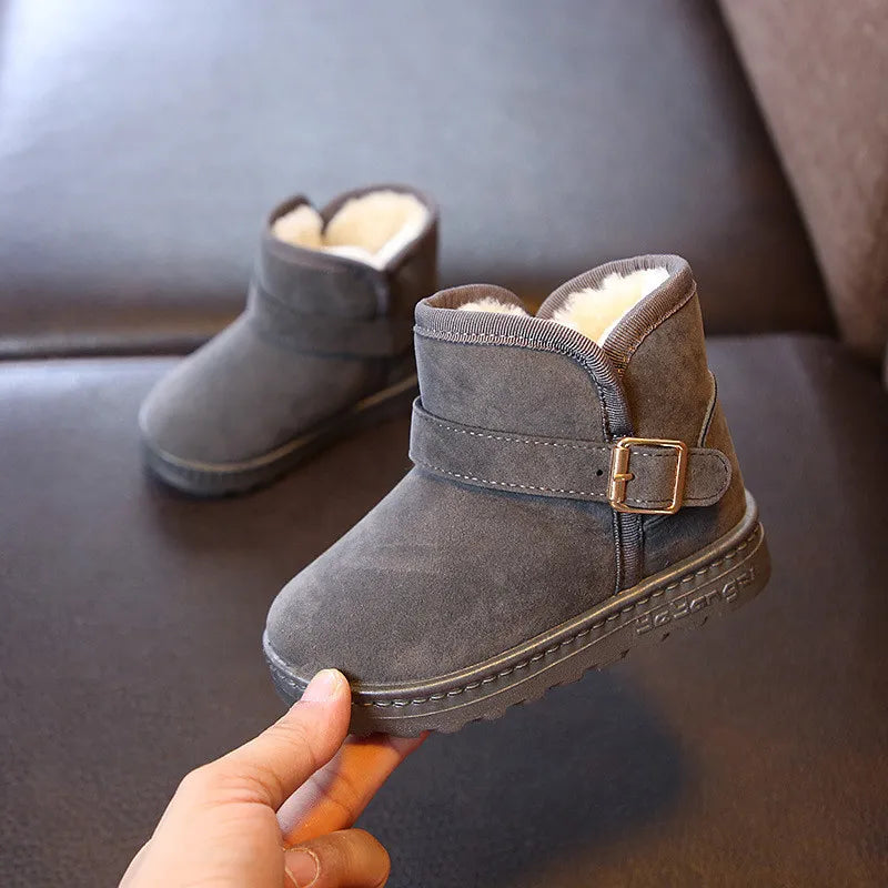 Cozy Insulated Winter Boots for Kids - Boys & Girls Waterproof Snow Boots