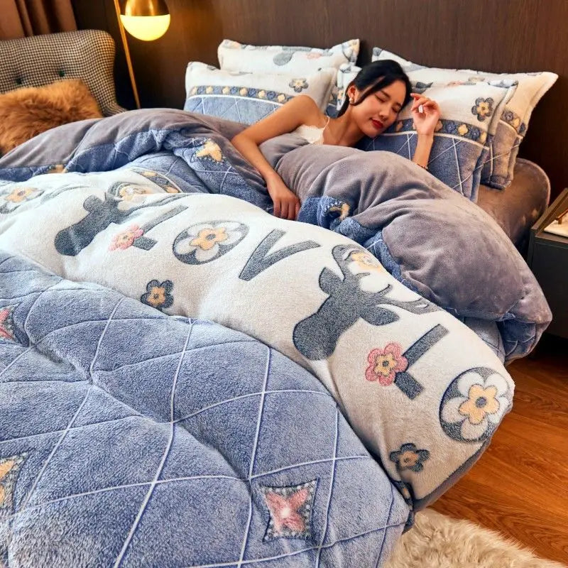 Cozy Warm Winter Flannel Duvet Cover - FluffNest | Soft, Luxurious Bedding for Ultimate Comfort