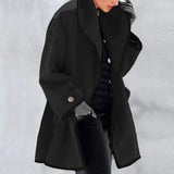 Warm Winter Wool Ladies Trench Coat - Emma