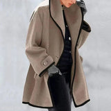 Warm Winter Wool Ladies Trench Coat - Emma