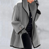 Warm Winter Wool Ladies Trench Coat - Emma