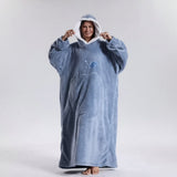 Oversized Hoodie Blanket Adults Soft Wearable Blanket Cold Days