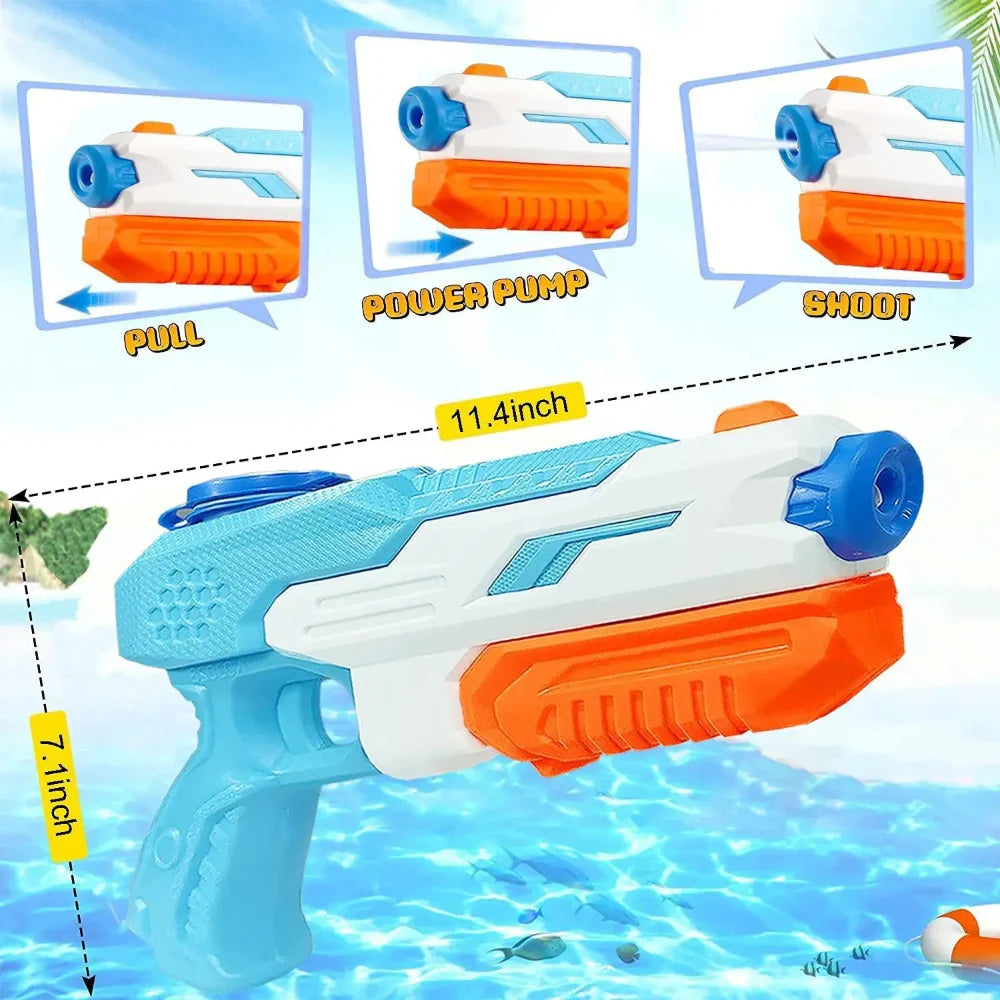 High-Pressure Water Gun – Long-Range Spray, 600ml Capacity & Outdoor Play