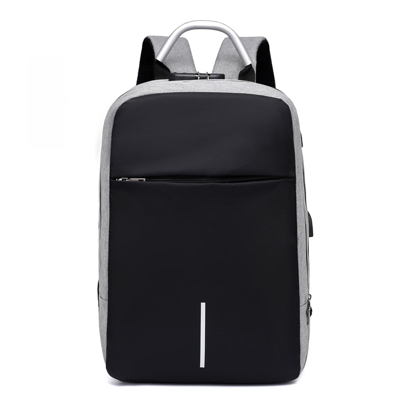 SafeCarry Water-Resistant Anti-Theft Backpack with USB Charging Port – Secure & Stylish Travel Companion
