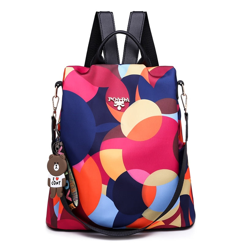 Enhanced Product Title: **SafeHold Women's Water-Resistant Anti-Theft Backpack with Multiple Compartments - Stylish & Secure Travel Bag**