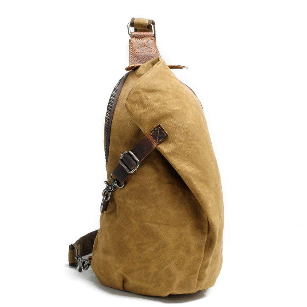 Water-Resistant MultiWear Canvas Crossbody Bag with Anti-Theft Pocket – Stylish & Secure Travel Accessory