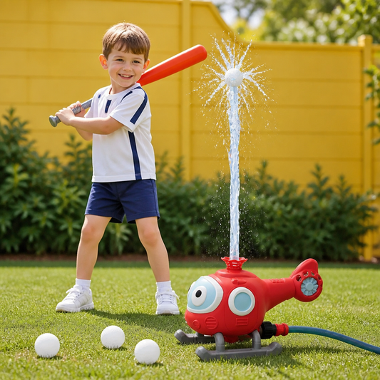 Rotating Water Sprinkler Toy – 360-Degree Spray, Multiple Designs & Outdoor Summer Play