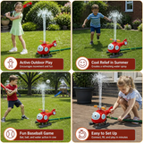 Rotating Water Sprinkler Toy – 360-Degree Spray, Multiple Designs & Outdoor Summer Play