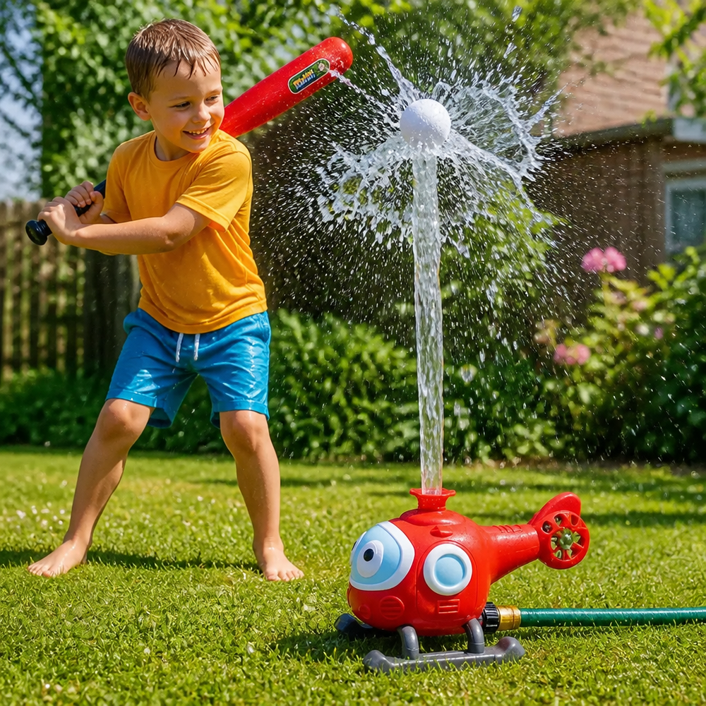 Rotating Water Sprinkler Toy – 360-Degree Spray, Multiple Designs & Outdoor Summer Play