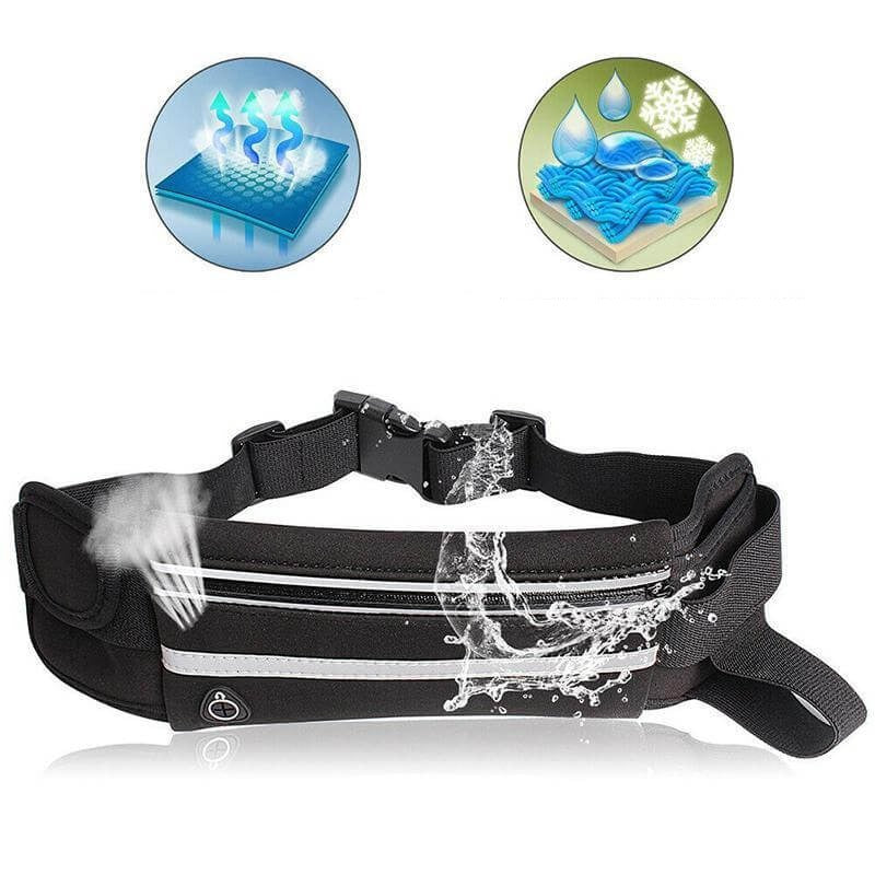 Water-Resistant Running Waist Belt – Buy 1, Get 1 FREE | Ideal for Fitness & Travel Storage