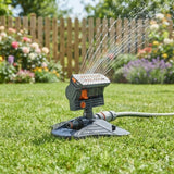 Oscillating Lawn Sprinkler – 16 Turbo Nozzles, 280m² Coverage & 4 Spray Modes