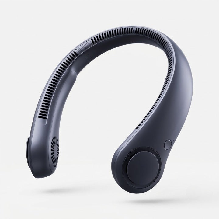 Portable Bladeless Neck Fan – Hands-Free, USB Rechargeable & Under 36dB Quiet